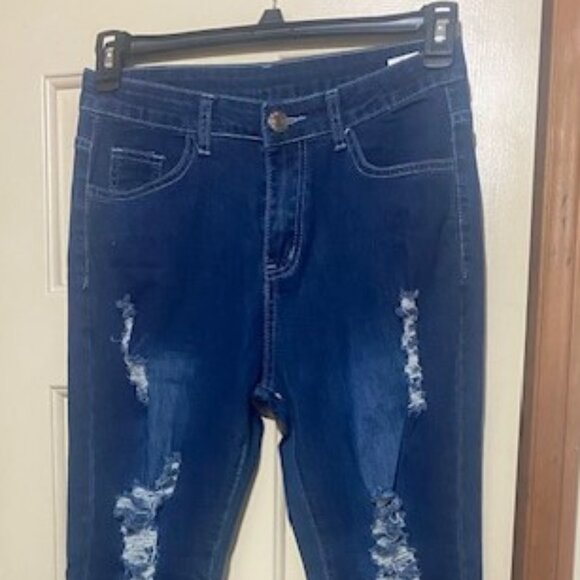 Women Distressed Jeans - Picture 1 of 8